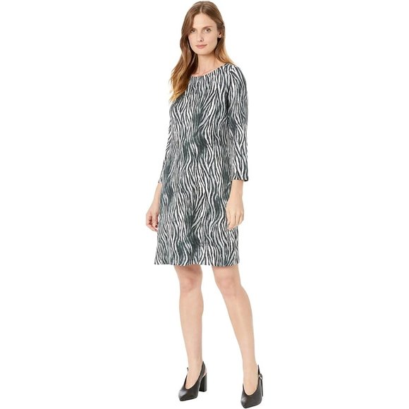Tommy Bahama Women’s Size Small Storm Gray Zesty Zebra Darcy Dress - Picture 9 of 9